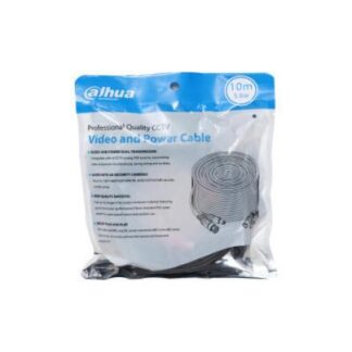 DAHUA CABLE COAXIAL BNC-DC MACHO - BNC MACHO-DC HEMBRA 10 METROS NEGRO