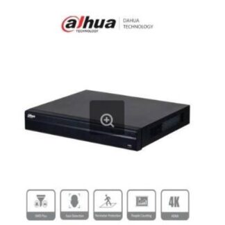 DAHUA DHINVR42324KS3 NVR DE 32 CANALES IP 8 MP-4K 160 MBPS SMART H.265+ 2 BAHIAS PARA HDD DE 20 TB HDMI VGA SOPORTA CAMARAS WIZS 2CH SMD+