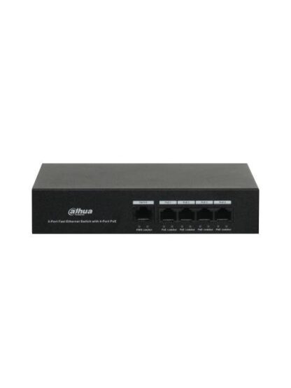 DAHUA DHPFS30054ET36 SWITCH POE DE 4 PUERTOS CAPA 2 1 PUERTO 10-100 BASE T 4 PUERTOS POE 10-100 36 WATTS TOTALES SWITCHING 1 GBPS NB - Image 2