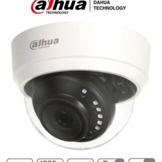 DAHUA HACD1A21N0280B CAMARA DOMO HDCVI 1080P- 103 GRADOS DE APERTURA- LENTE DE 2.8 MM- IR 20 MTS- USO INTERIOR- TVI AHD Y CVBS-
