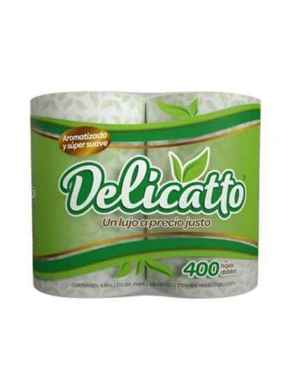 DELICATTO PAPEL HIGIENICO 400 4 PZ