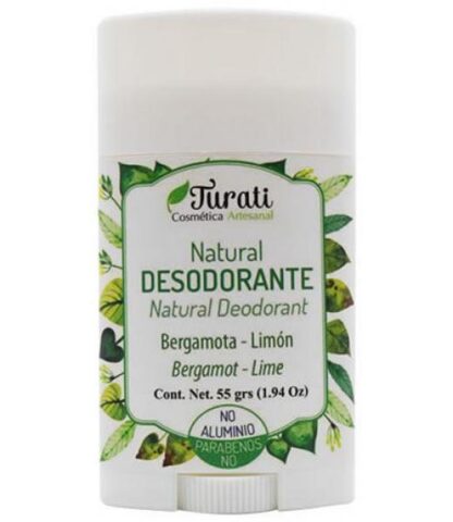 DESODORANTE EN BARRA BERGAMOTA LIMON 55 G TURATI