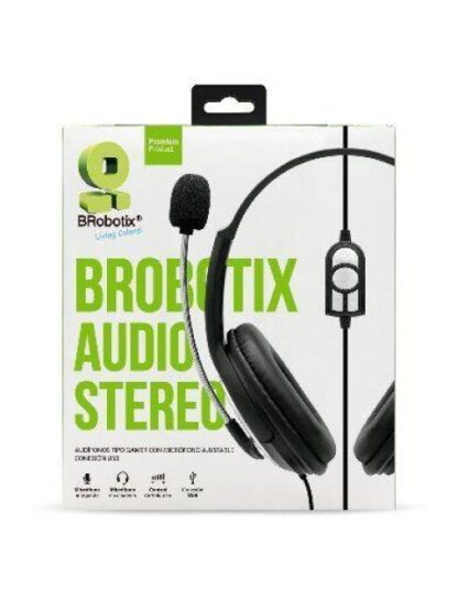 DIADEMA GAMER BROBOTIX ALAMBRICA USB 2M NEGRO 263953 - Image 6