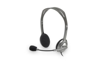 LOGITECH AUDIFONOS CON MICROFONO H111 ALAMBRICO 1.8 METROS 3.5MM GRIS - Image 2