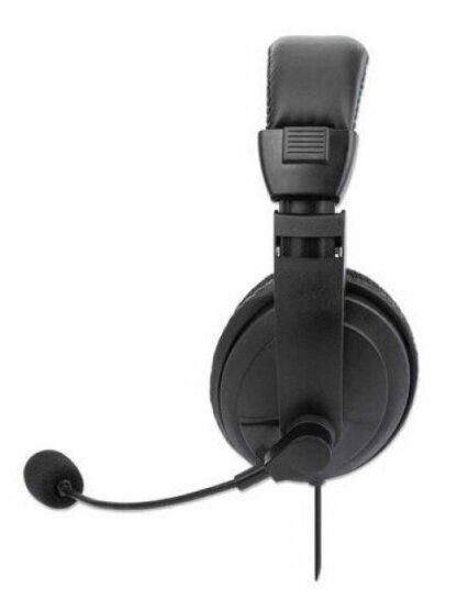 MANHATTAN AUDIFONOS CON MICROFONO 179843 ALAMBRICO 1.5 METROS USB NEGRO - Image 4