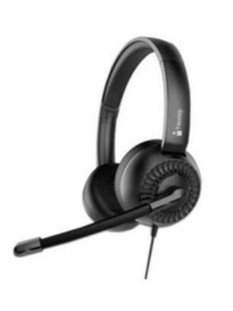 DIADEMA NEXTEP NE426 CON MICROFONO CONEXION USB-3.5MM COLOR NEGRO 40MM DIAMETRO BOCINA CABLE 2.6M