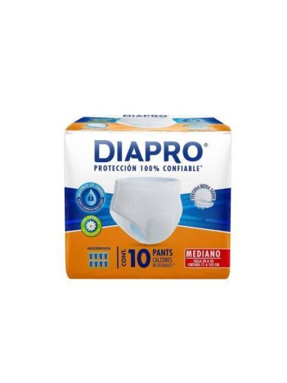 DIAPRO PANTS UNISEX MEDIANO 10 PIEZAS