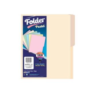 DIEM FOLDER MF01OC100 PAQUETE DE 100 PIEZAS TAMANO OFICIO MARFIL