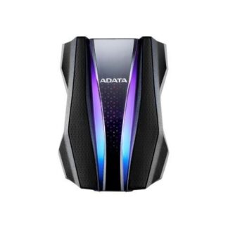 DISCO DURO EXTERNO ADATA HD770G RGB 2.5 2TB USB NEGRO A PRUEBA DE AGUA POLVO Y GOLPES