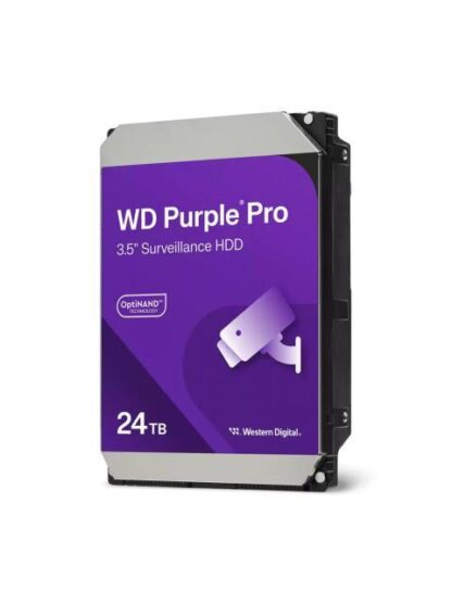 DISCO DURO PARA VIDEOVIGILANCIA WESTERN DIGITAL WD PURPLE PRO 3.5 24TB SATA III 6 GBIT-S 7200RPM 512MB CACHE