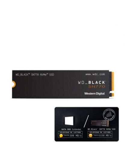 DISCO ESTADO SOLIDO WD BLACK SN770 NVME PCI EXPRESS 4.0 500GB WDS500G3X0E - Image 2