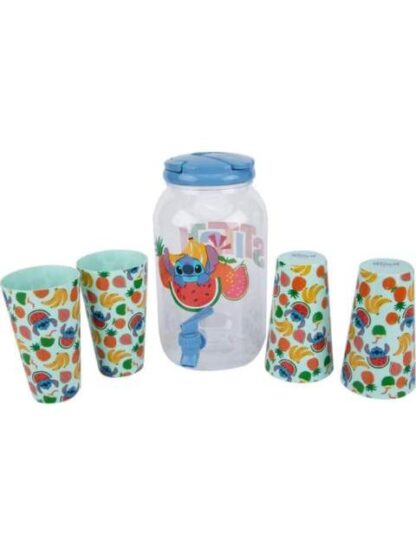 DISPENSADOR DE AGUA CON VASOS MULTICOLOR STITCH - Image 2
