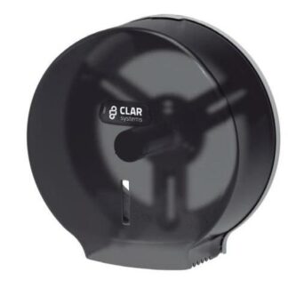 DISPENSADOR DE PAPEL HIGIENICO MINI INNOVA COLOR HUMO PARA ROLLO INDUSTRIAL 250MM MAX.