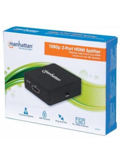 MANHATTAN VIDEO SPLITTER HDMI 2 PUERTOS DE VIDEO - Image 2