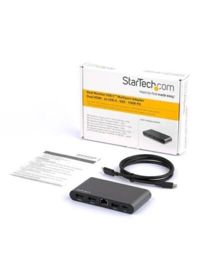 DOCKING STATION USB TIPO C DE VIDEO DOBLE HDMI WINDOWS PD - Image 9