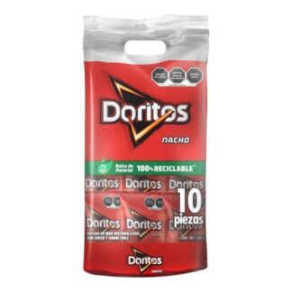 DORITOS NACHOS SABRITAS PACK 10 PZ DE 54 GR