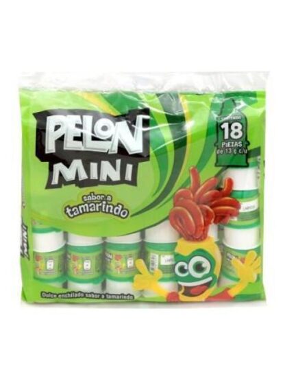 DULCE DE TAMARINDO PELON PELO RICO MINI PAQUETE CON 18 PIEZAS