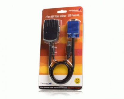 STARTECH  MINI DUPLICADOR DIVISOR DE VIDEO VGA DE 2 PUERTOS USB NEGRO - Image 5