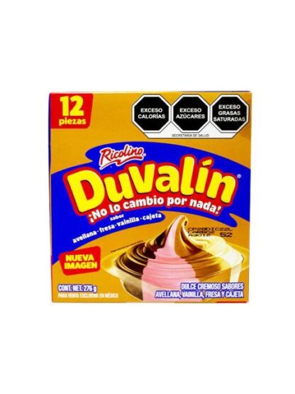 DUVALIN 4 SABORES PAQUETE CON 12 PIEZAS