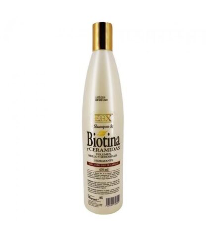 EBX SHAMPOO DE BIOTINA Y CERAMIDAS475ML VOLUMEN BRILLO Y SEDOSID MEGAMIX