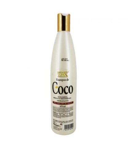 EBX SHAMPOO DE COCO 475 ML VOLUMENBRILLO Y SEDOSIDAD HIDRATANTE MEGAMIX