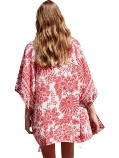 ENSAMBLE DE PLAYA ESTAMPADO ROJO HOLLY LAND - Image 5