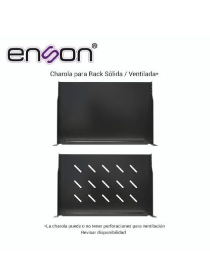 ENSON CHAROLA DE FIJACION LATERAL 1U HASTA 15KG NEGRO - Image 2