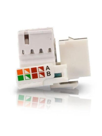 ENSON CONECTOR JACK RJ-45 CAT6 90 GRADOS BLANCO