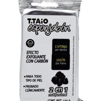 ESPONJABON CARBON ACTIVADO 120 G TTAIO