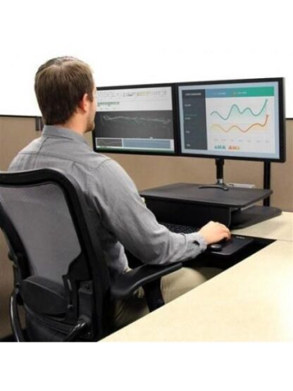STARTECH  ESTACION DE TRABAJO DE PIE Y SENTADO ARMSTS HASTA 13KG PARA MONITOR 30 NEGRO-PLATA - Image 9