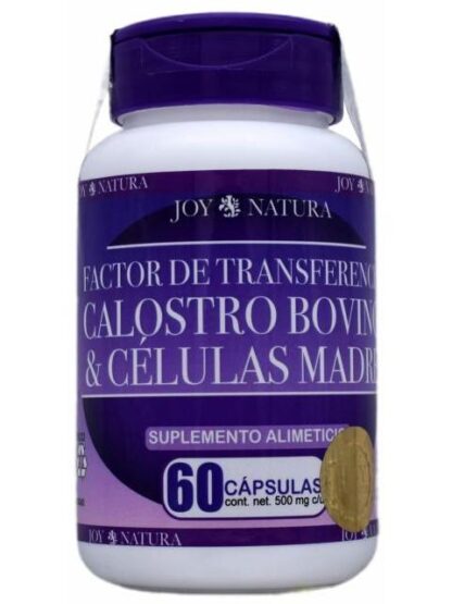 FACTOR DE TRANSFERENCIA CALOSTRO BOVINO Y CELULAS MADRE 60 CAP JO