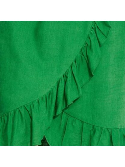 FALDA DE LINO CON VOLANTES VERDE HOLLY LAND - Image 5