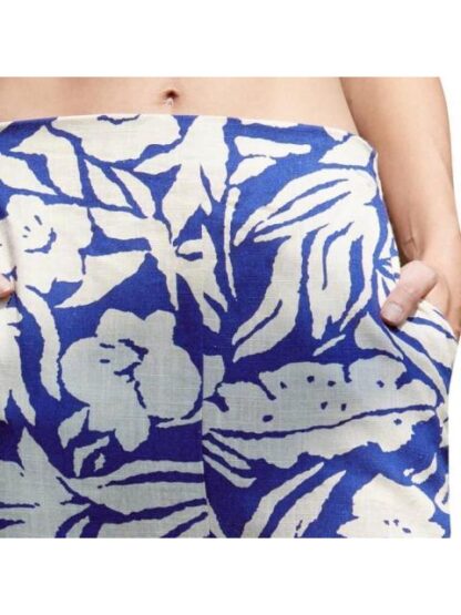 FALDA DE LINO ESTAMPADA AZUL HOLLY LAND - Image 6