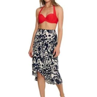 FALDA ESAMPADA AZUL MARINO HOLLY LAND
