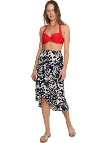 FALDA ESAMPADA AZUL MARINO HOLLY LAND