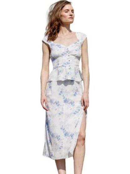 FALDA ESTAMPADA BLANCO HOLLY LAND