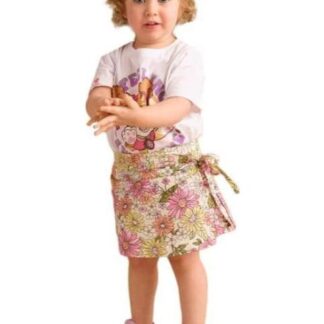 FALDA ESTAMPADA ROSA HOLLY LAND KIDS