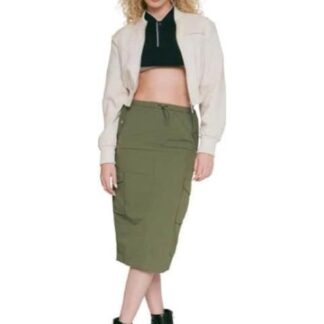 FALDA GABARDINA VERDE OLIVO HOLLY LAND