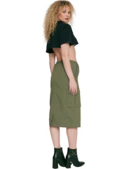 FALDA GABARDINA VERDE OLIVO HOLLY LAND - Image 2