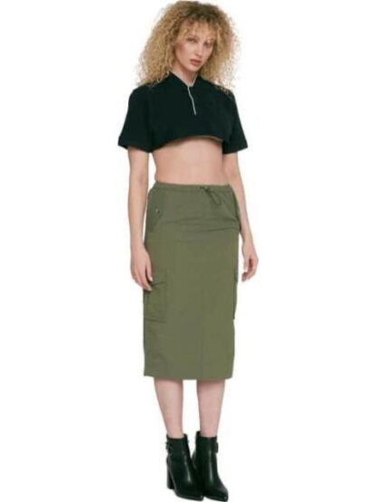 FALDA GABARDINA VERDE OLIVO HOLLY LAND - Image 4