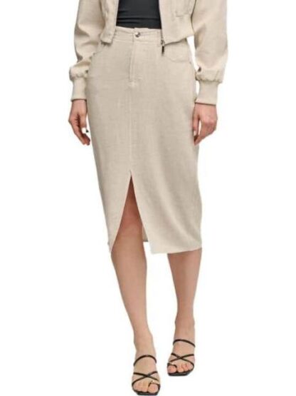 FALDA LARGA DE LINO BEIGE HOLLY LAND - Image 3