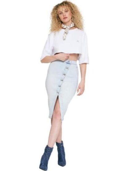 FALDA MEZCLILLA BLEACH ATMOSPHERE DNM