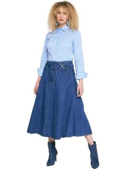 FALDA MEZCLILLA GRIS ATMOSPHERE DNM - Image 4