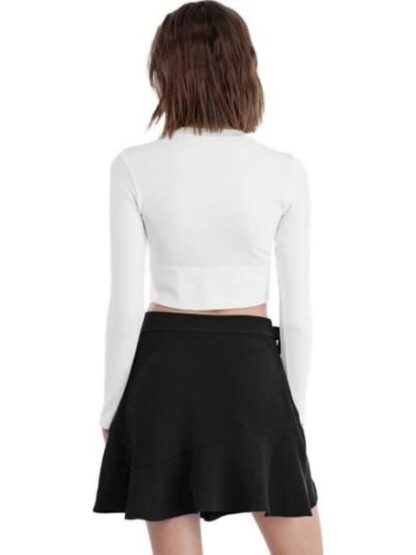 FALDA SHORT CON OLANES NEGRO HOLLY LAND
