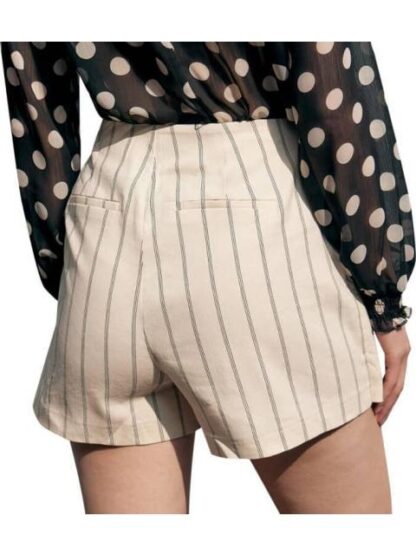 FALDA SHORT DE LINO BLANCO/NEGRO HOLLY LAND - Image 6