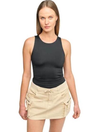 FALDA SHORT GABARDINA BEIGE HOLLY LAND
