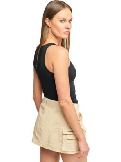 FALDA SHORT GABARDINA BEIGE HOLLY LAND - Image 3