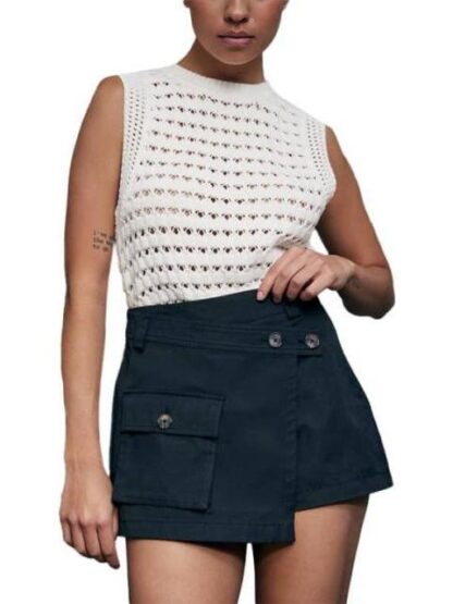 FALDA SHORT GABARDINA NEGRO HOLLY LAND - Image 4