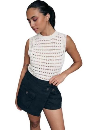 FALDA SHORT GABARDINA NEGRO HOLLY LAND - Image 5