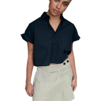 FALDA SHORT GABARDINA VERDE OLIVO HOLLY LAND
